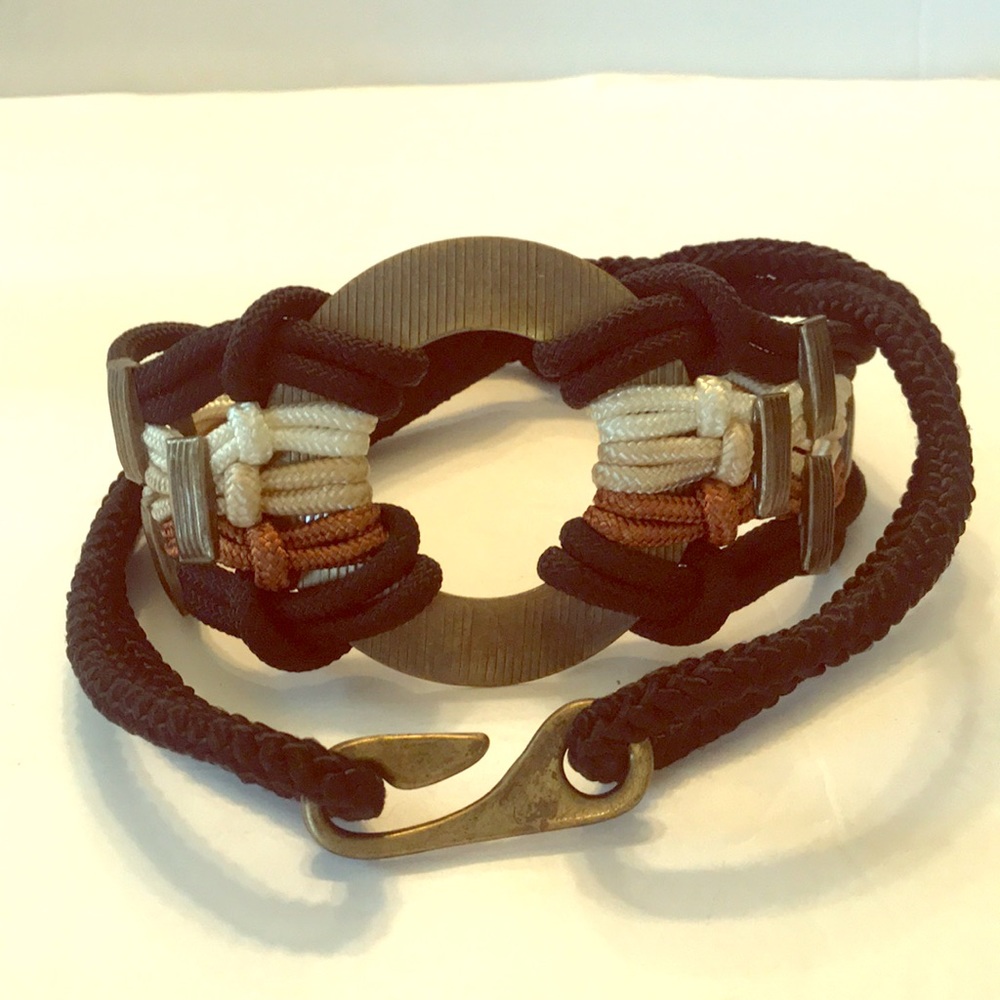 Belt Circle Buckle Design  Stretchy Cording